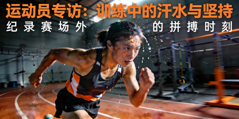 运动员专访纪录片封面 - 运动员在训练中挥洒汗水